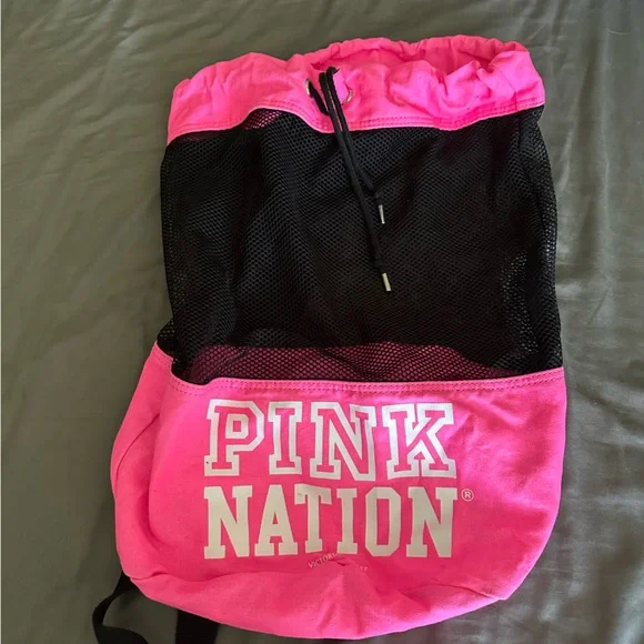 PINK Victoria's Secret Bags Pink Nation Drawstring Bag Poshmark